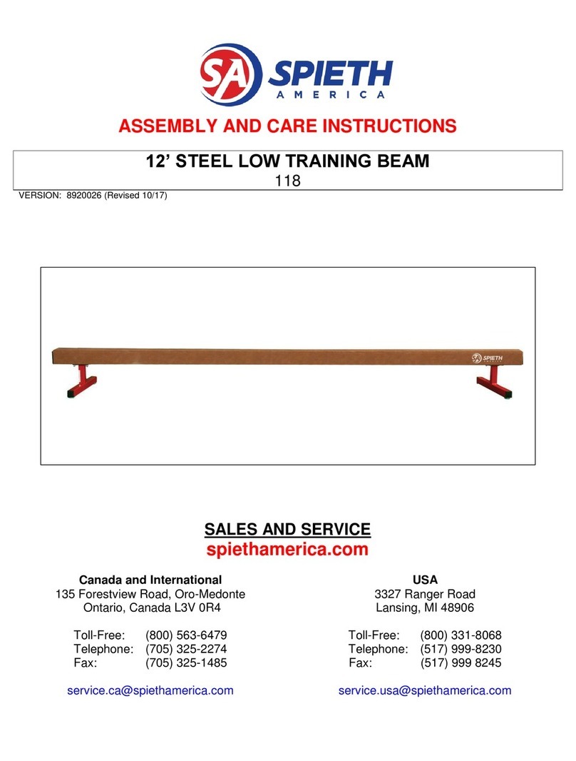 SPIETH America 118 Assembly and care instructions