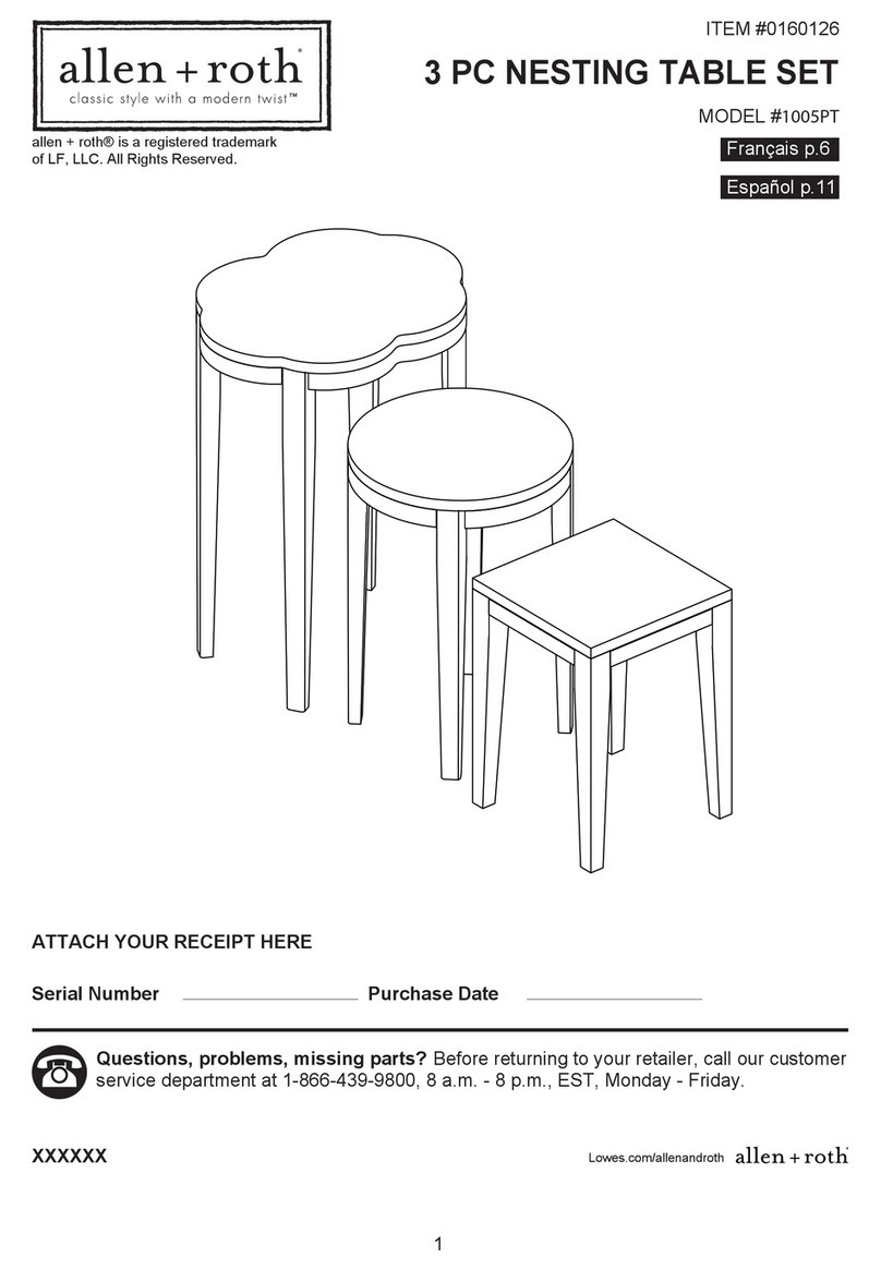 LF allen + roth 1005PT Assembly manual