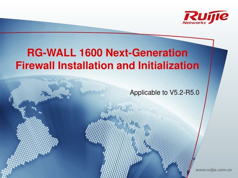 Ruijie Networks RG-WALL 1600 Installation and Initialization