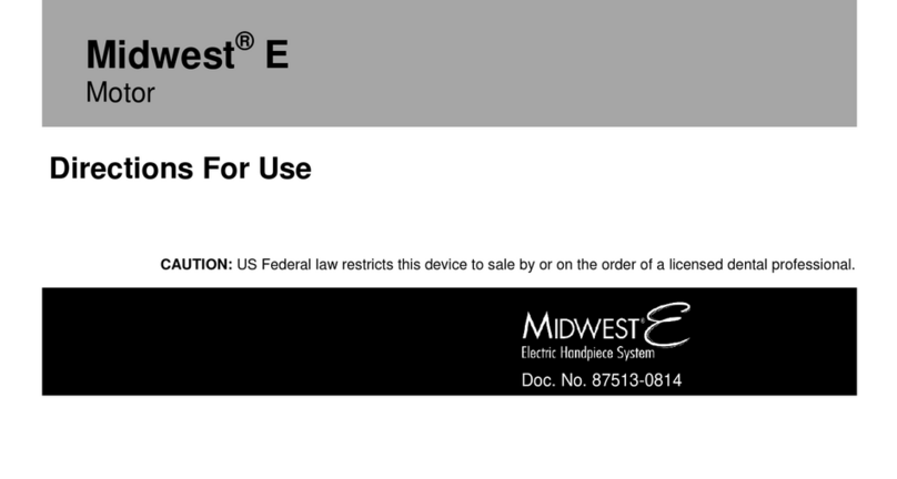 DENTSPLY Midwest E Directions for use