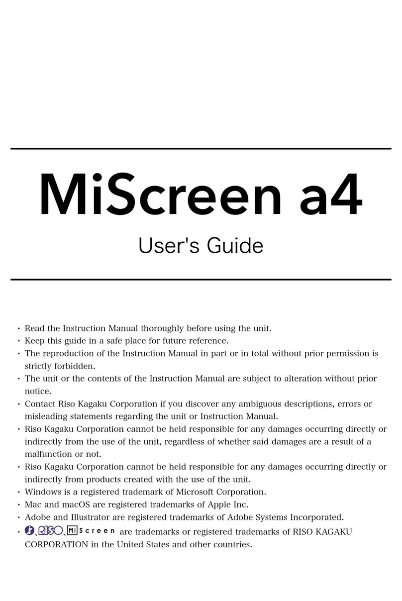 Riso MiScreen a4 User manual