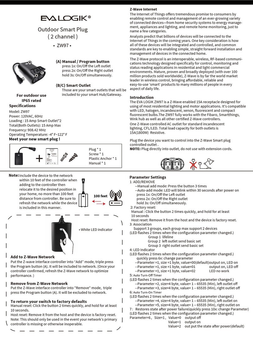EVA Logik ZW97 quick start guide