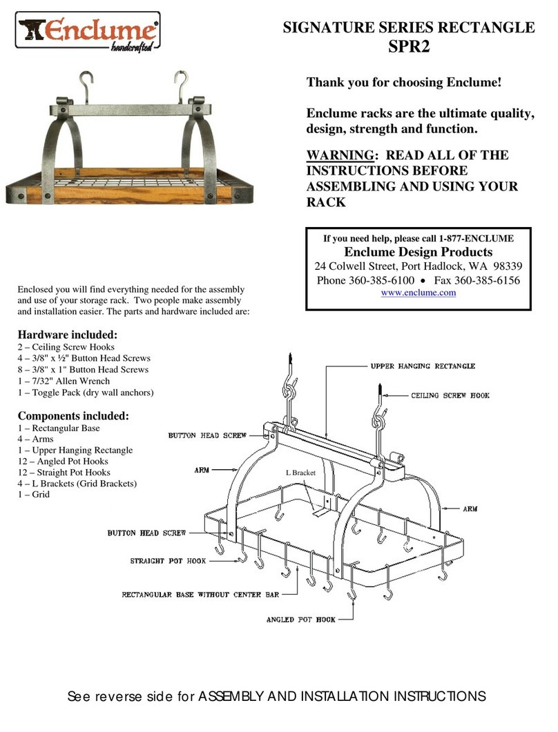 Enclume SIGNATURE Series Instruction manual