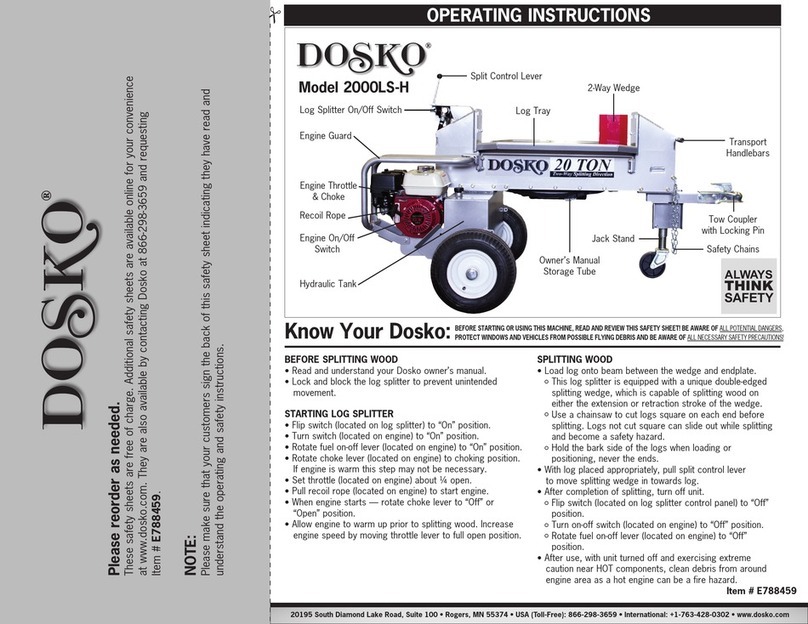 DOSKO 2000LS-H operating instructions