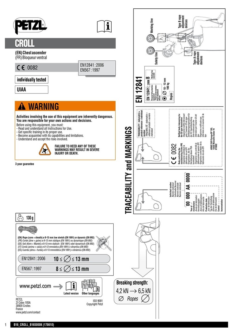 Petzl CROLL B16 User manual