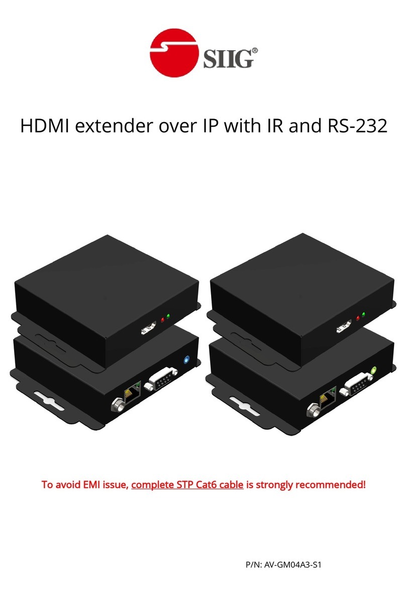 SIIG AV-GM04A3-S1-IR User manual