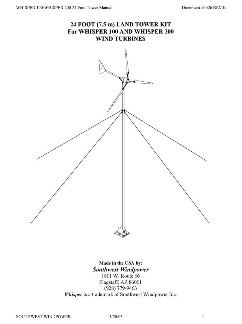 Southwest Windpower Whisper 100 manual Southwest Windpower Whisper 100 manual