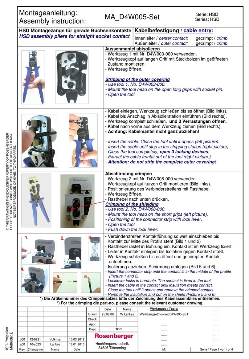 Rosenberger HSD Series Assembly instruction