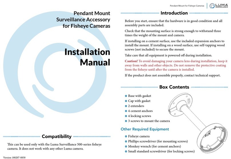 Luma Surveillance LUM-MNT-PND-FISH installation manual