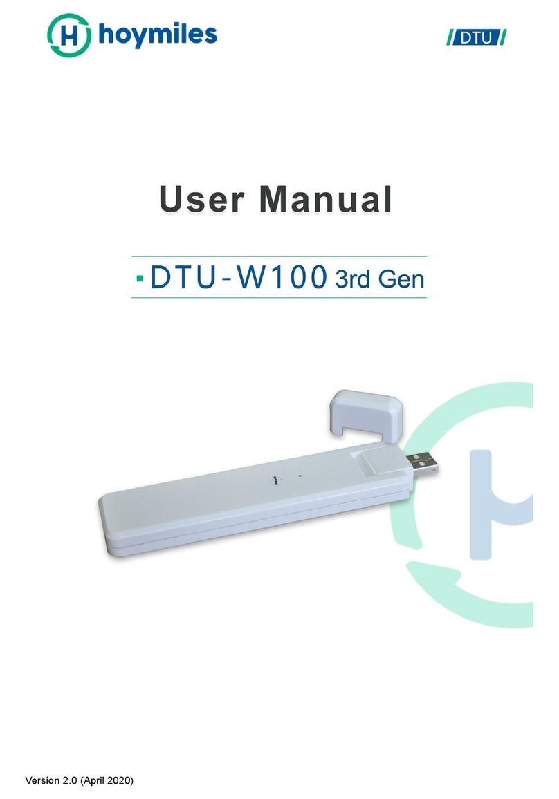 Hoymiles DTU-W100 3rd Gen User manual