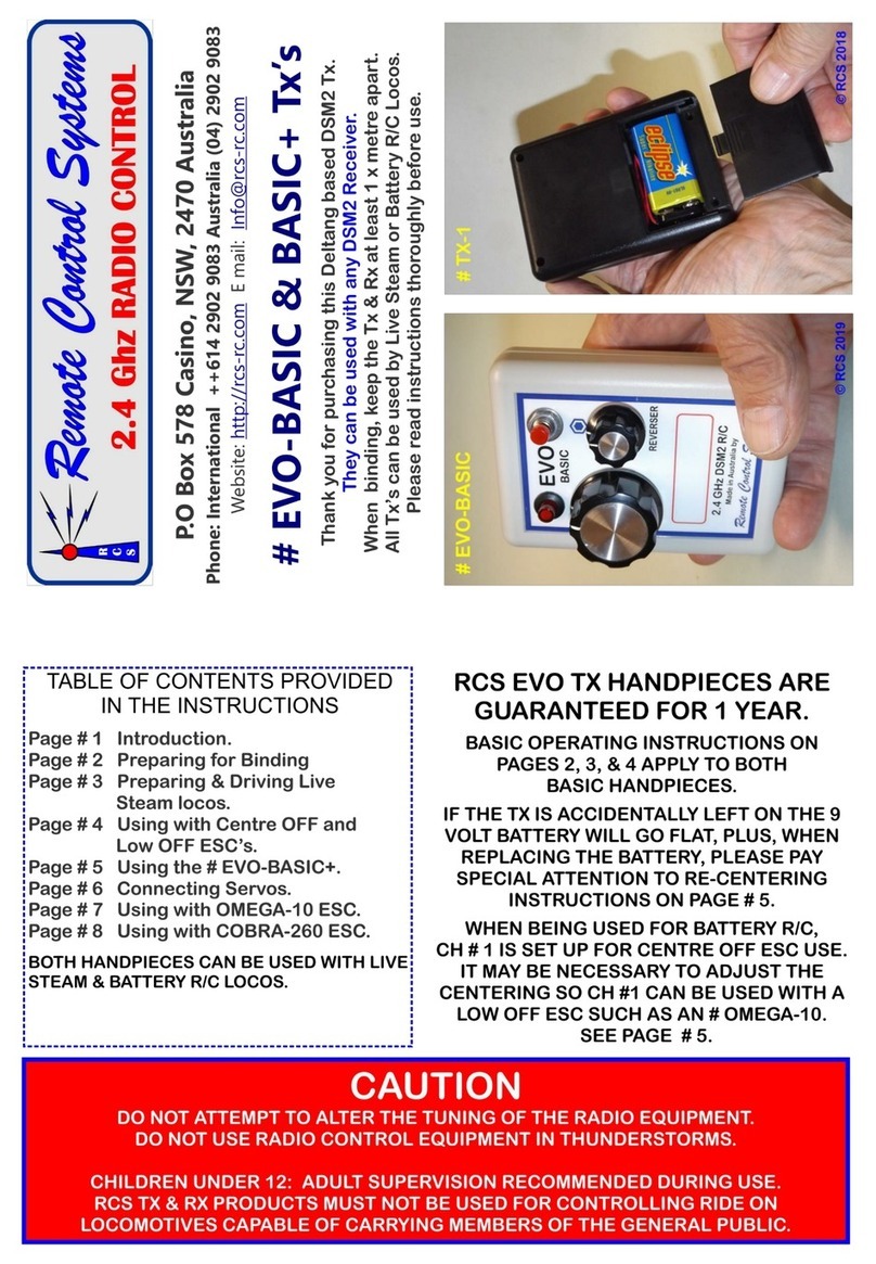 Remote Control Systems EVO-BASIC User manual Remote Control Systems EVO-BASIC User manual