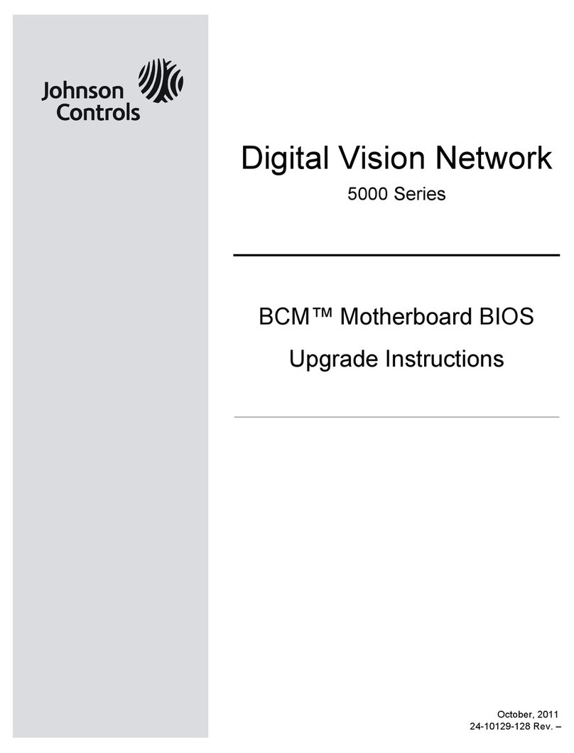 Johnson Controls Digital Vision Network 5000 Series Quick start guide Johnson Controls Digital Vision Network 5000 Series Quick start guide
