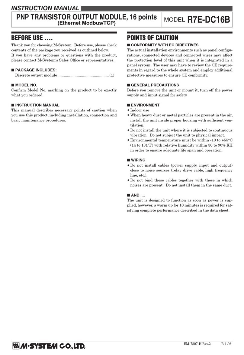M-system R7E-DC16B User manual