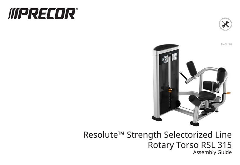 Precor Resolute RSL 315 User manual