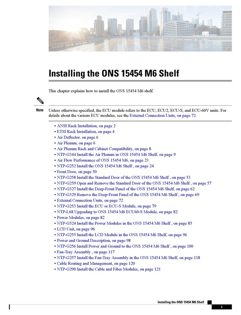Cisco ONS 15454 M6 User manual