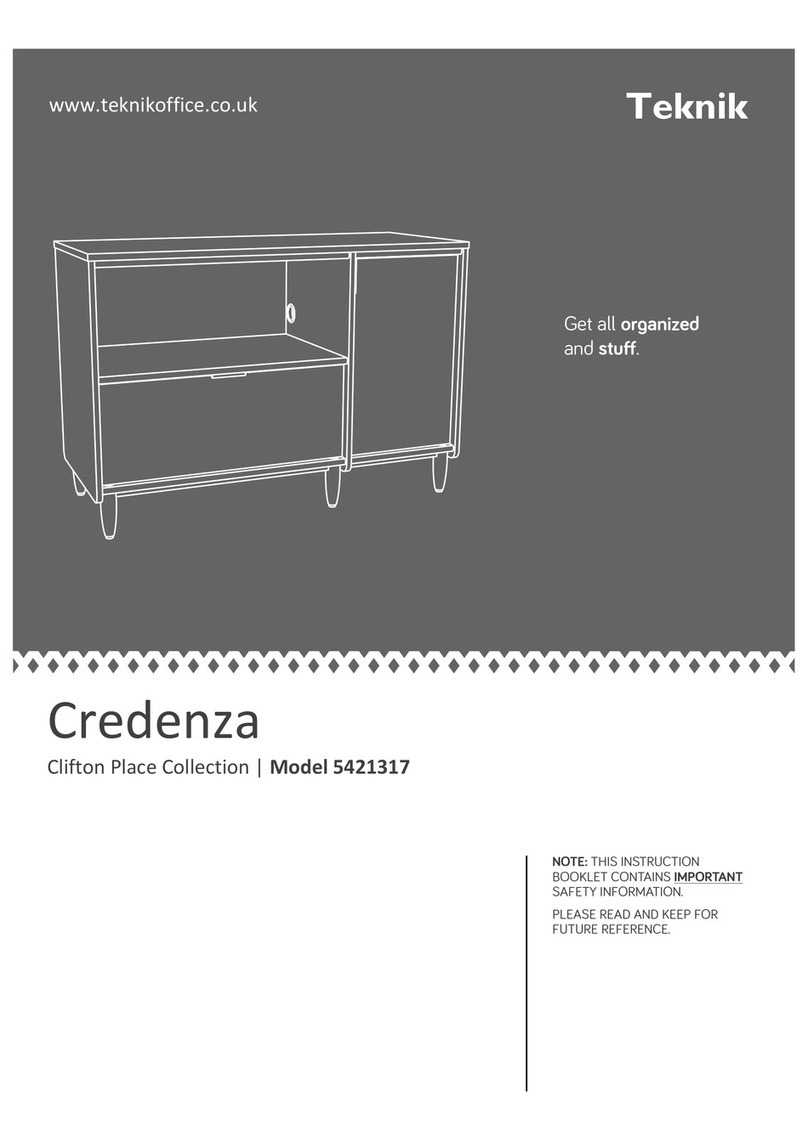 Teknik Credenza 5421317 Instruction booklet Teknik Credenza 5421317 Instruction booklet