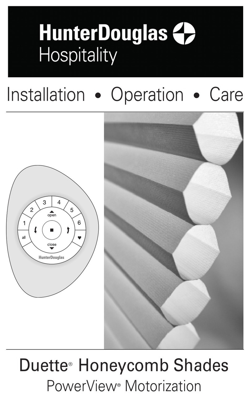 HunterDouglas Duette PowerView Parts list manual