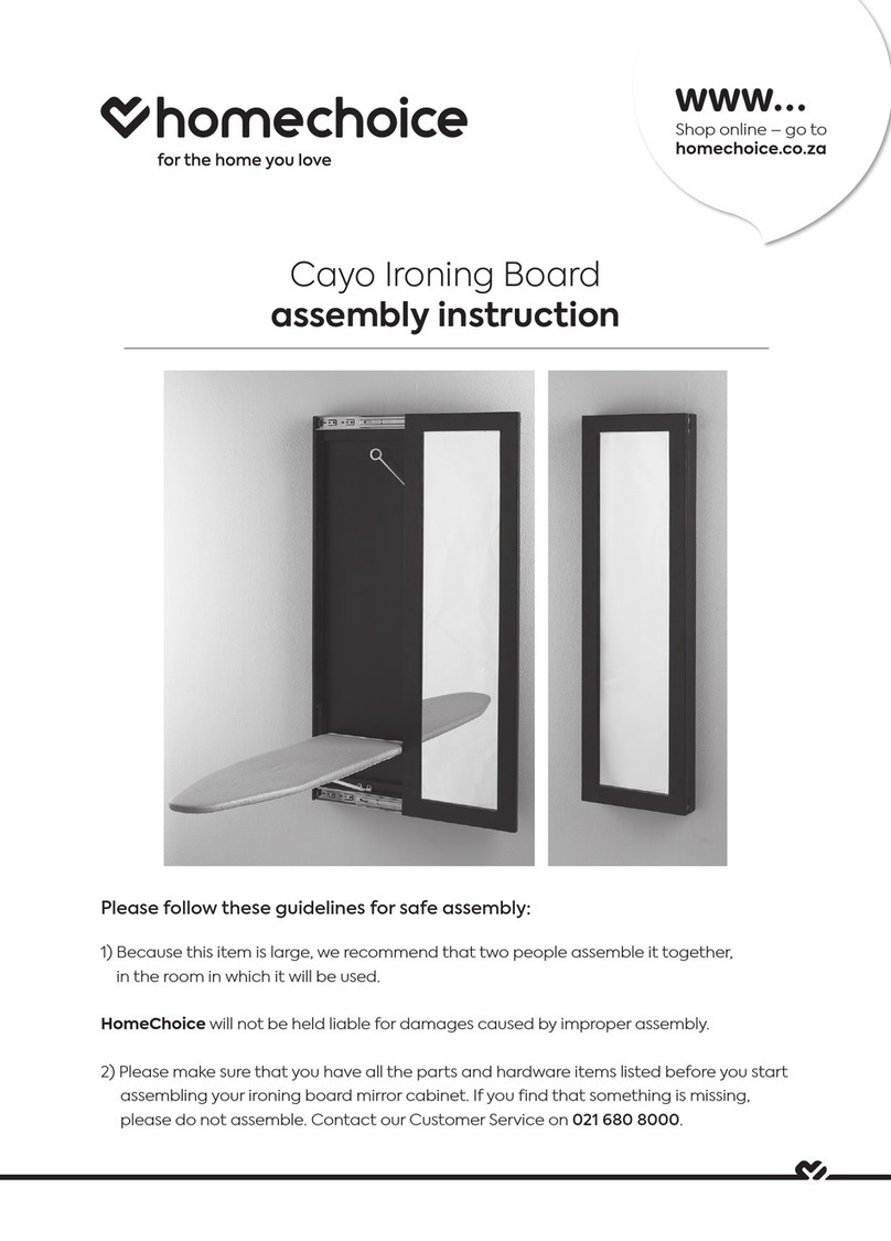 homechoice Cayo Assembly instruction