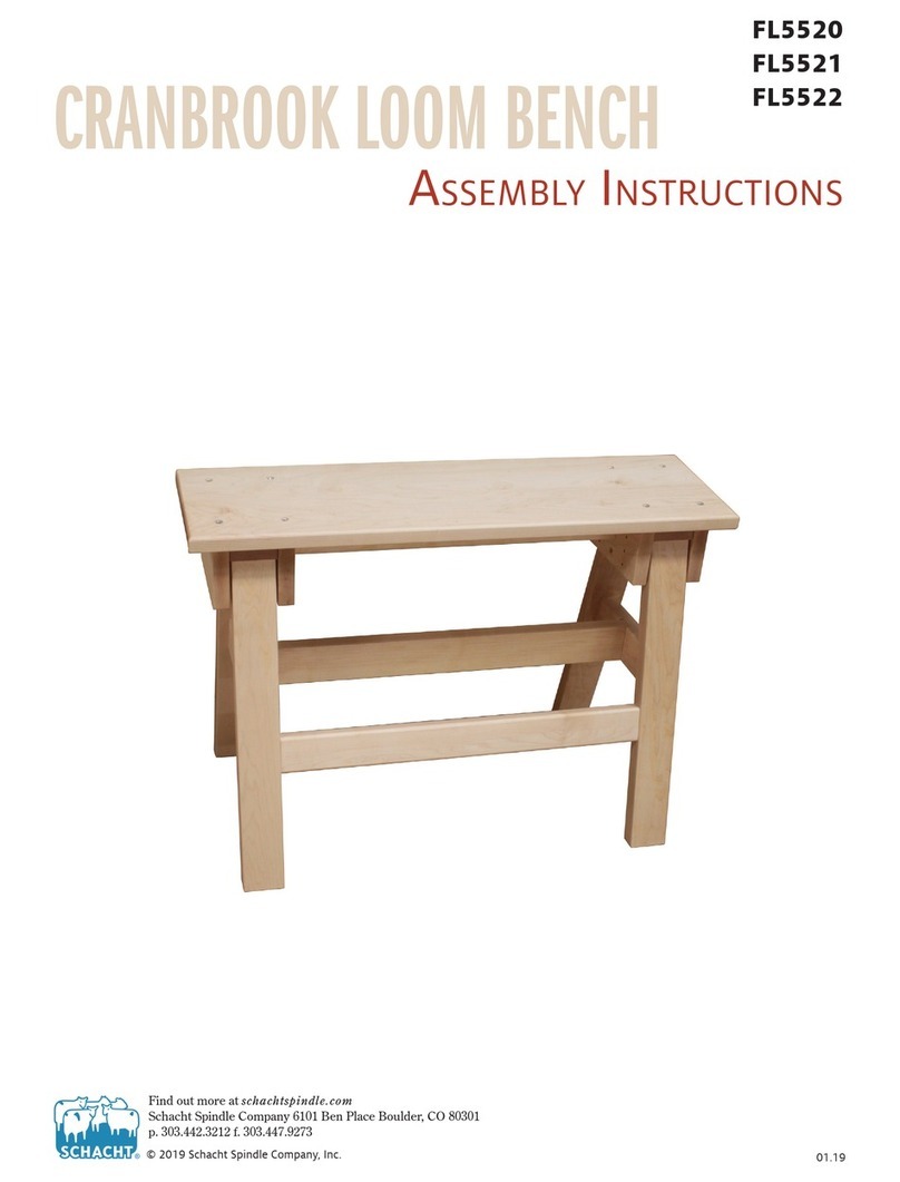 Schacht CRANBROOK LOOM BENCH FL5520 Assembly instructions