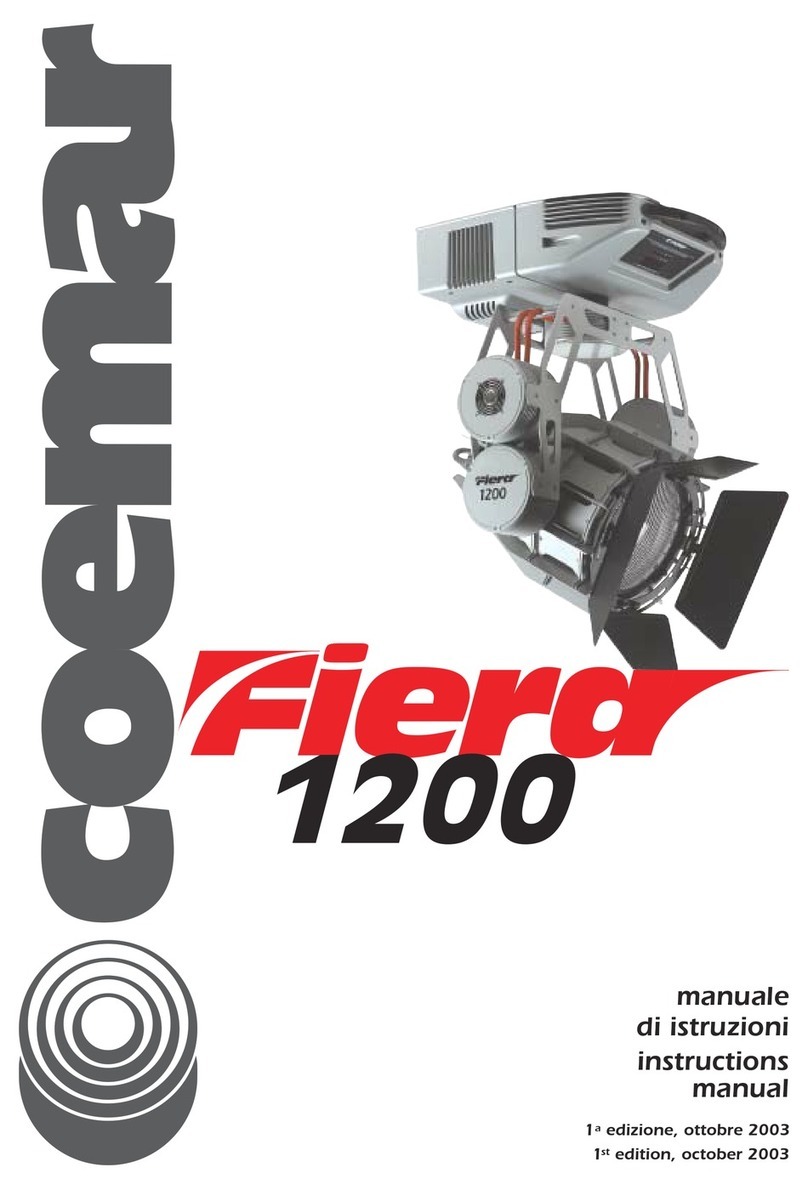 Coemar Fiera 1200 instruction manual
