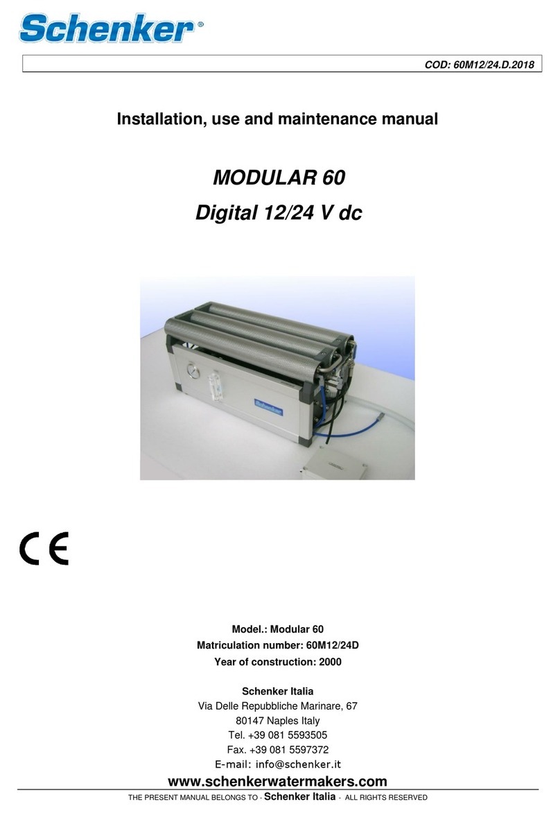 Schenker MODULAR 60 Installation, use and maintenance manual