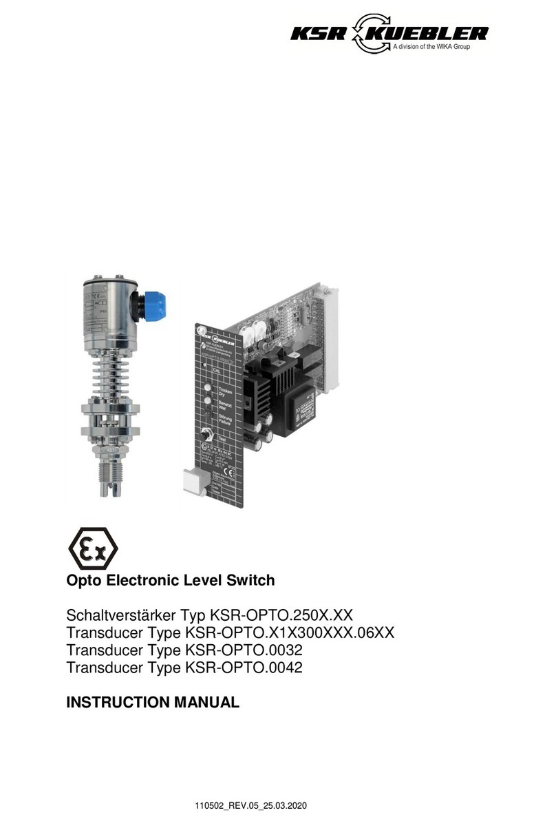 KSR KUEBLER KSR-OPTO instruction manual