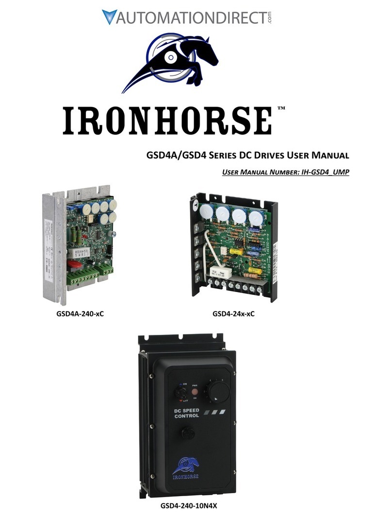AutomationDirect IRONHORSE GSD4A Series User manual AutomationDirect IRONHORSE GSD4A Series User manual