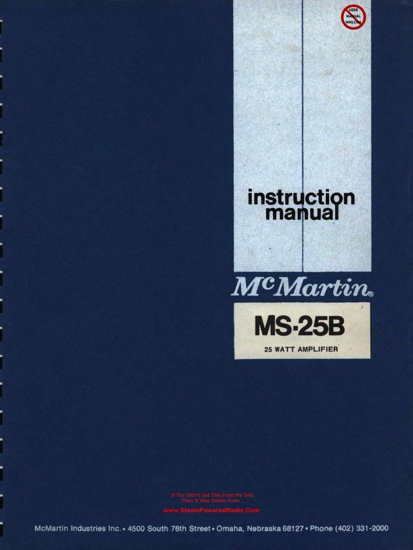 McMartin MS-25B instruction manual
