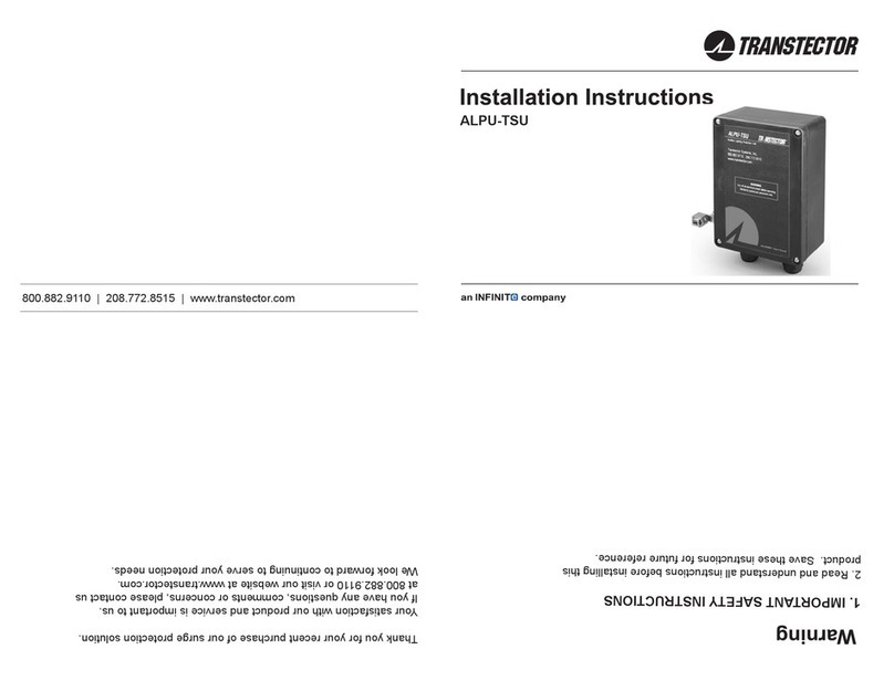 Infinite TRANSTECTOR ALPU-TSU User manual
