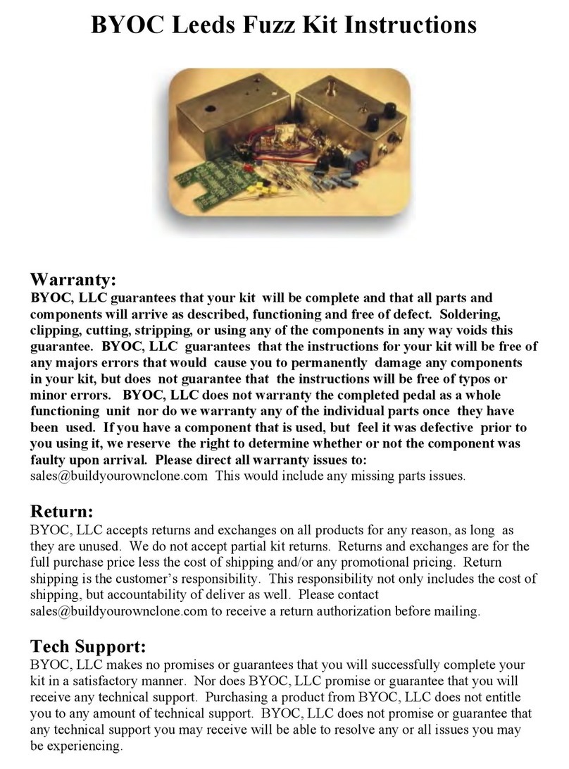 BYOC Leeds Fuzz User manual