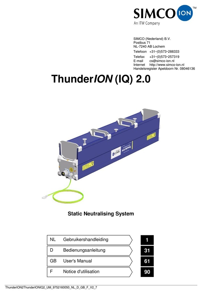 ITW Simco-Ion ThunderION 2.0 user manual ITW Simco-Ion ThunderION 2.0 user manual