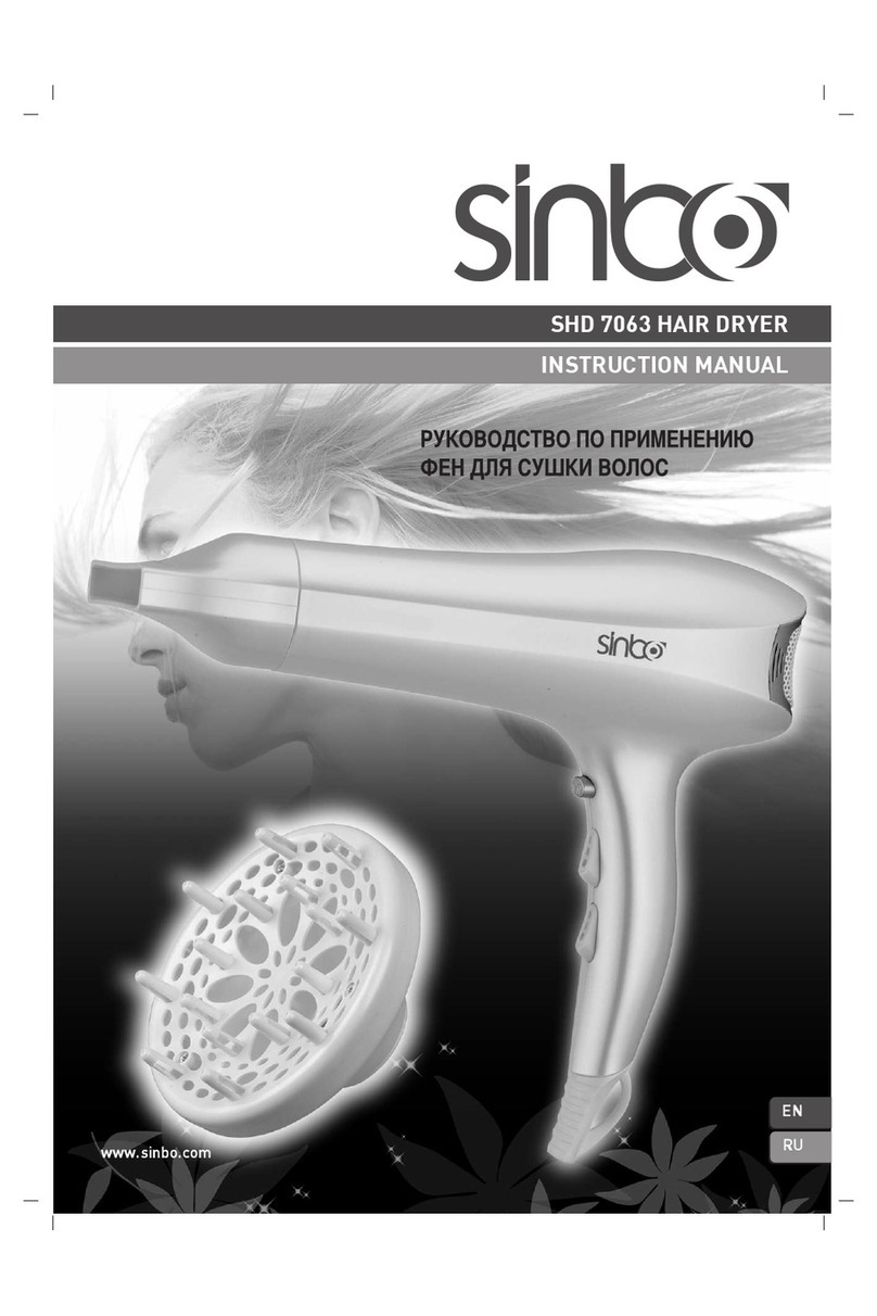 Sinbo SHD 7063 instruction manual