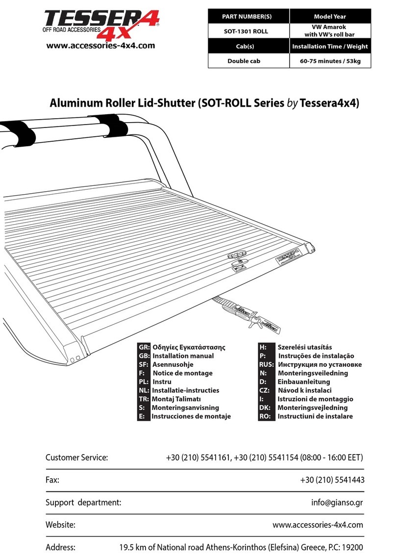 Tessera4x4 SOT-ROLL Series installation manual