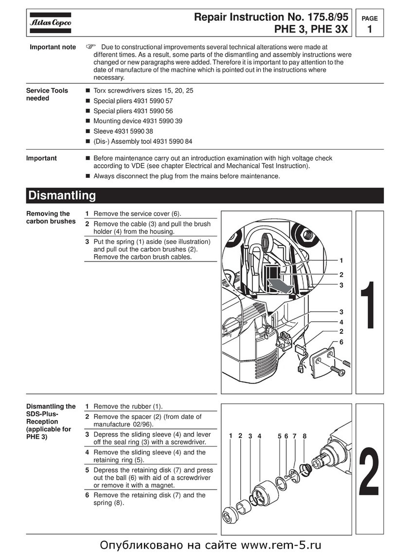 Atlas Copco PHE 3 Setup guide