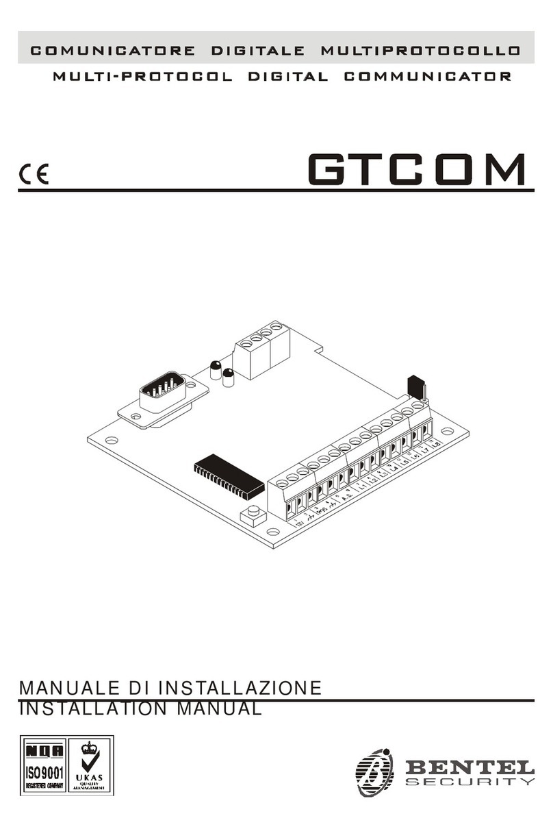 Bentel Security GTCOM User manual