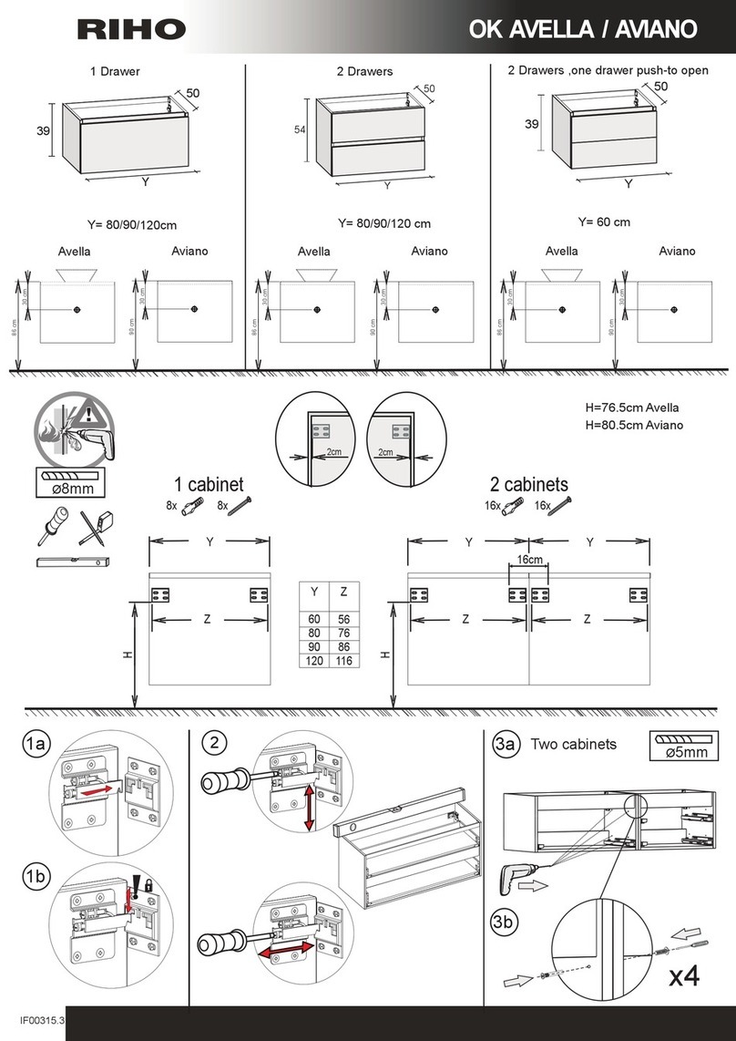 RIHO OK Series Assembling Instruction RIHO OK Series Assembling Instruction