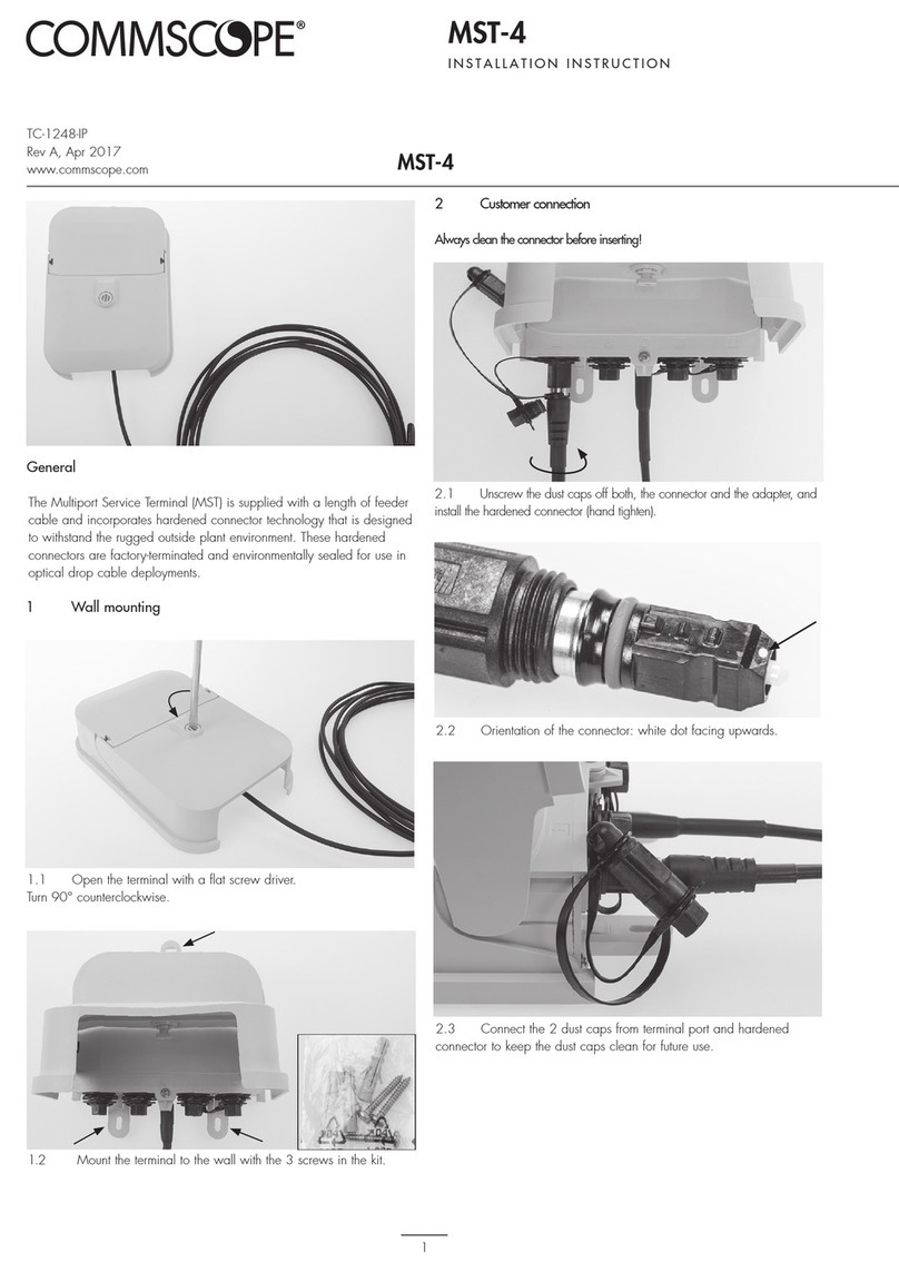 CommScope MST-4 Installation instruction