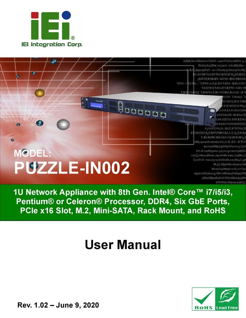 IEI Technology PUZZLE-IN002 User manual