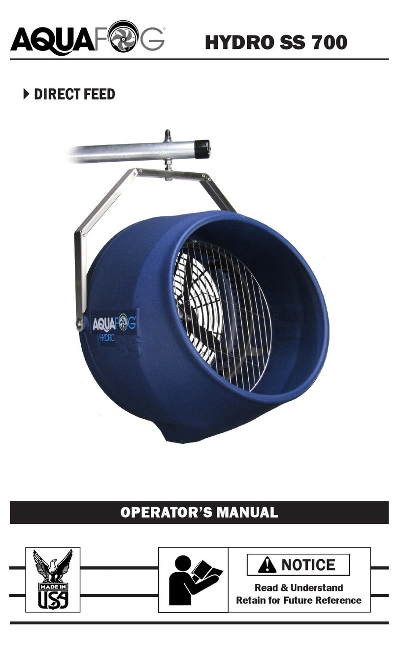 Aquafog HYDRO SS 700 Operator's manual