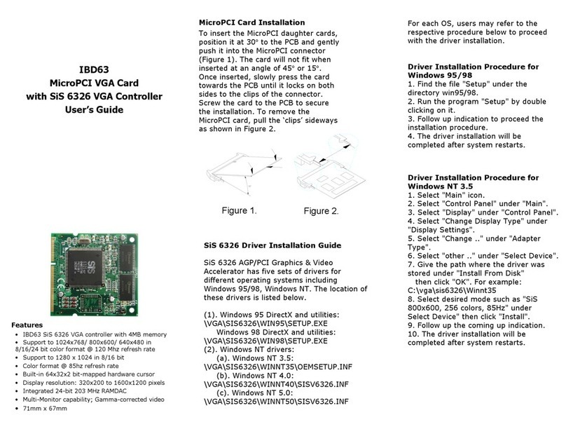 IBT IBD63 User manual