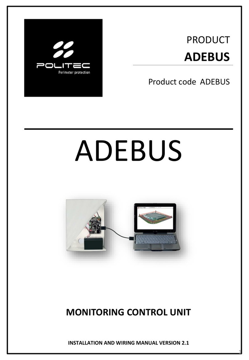 Politec ADEBUS Installation and wiring manual