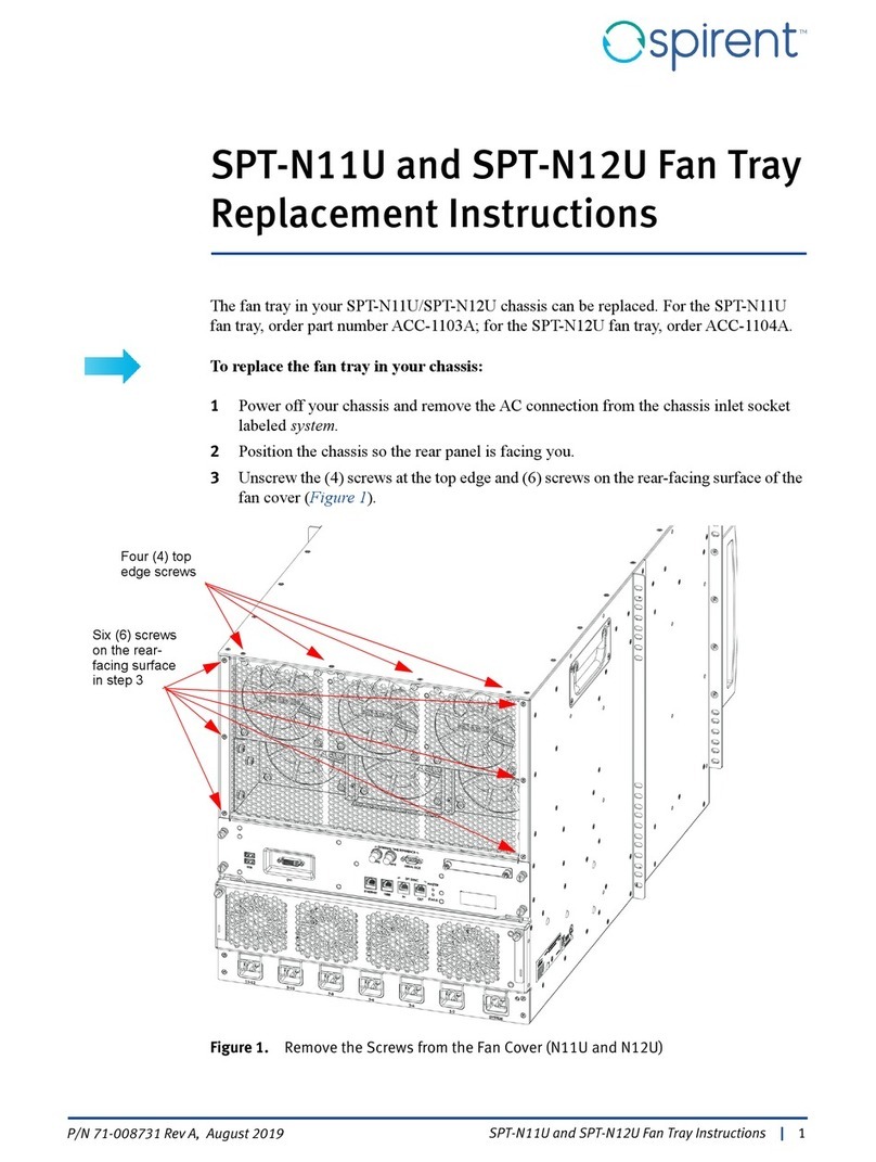 Spirent SPT-N11U Replacement instructions