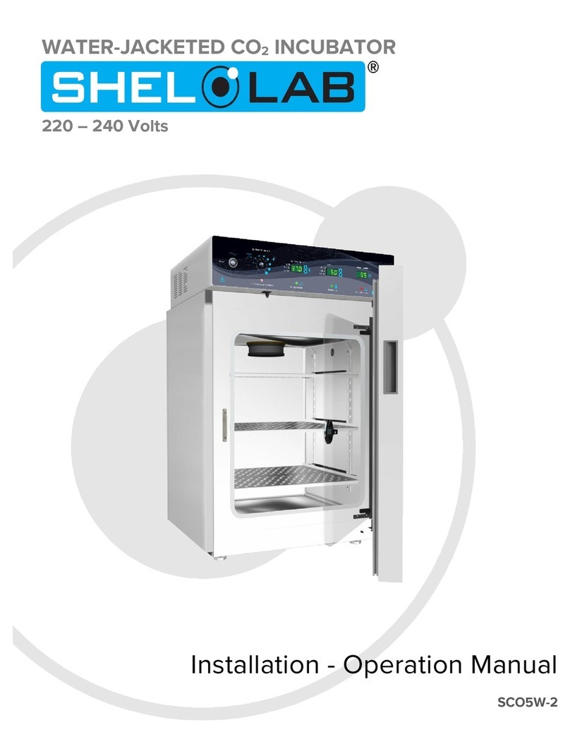 Sheldon Shel Lab Installation & operation manual