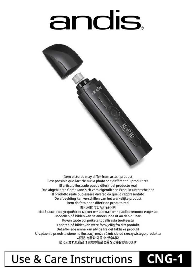 Andis CNG-1 Use & care instructions