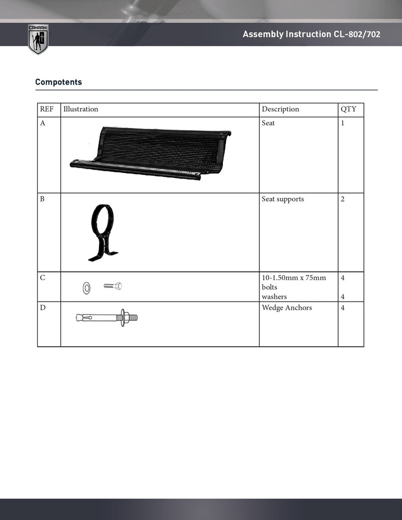 Canaan CL-802 Assembly instruction