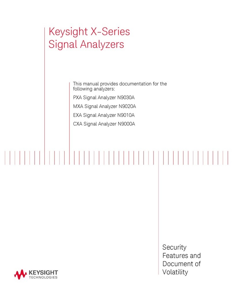 Keysight x series Security Features and Document of Volatility