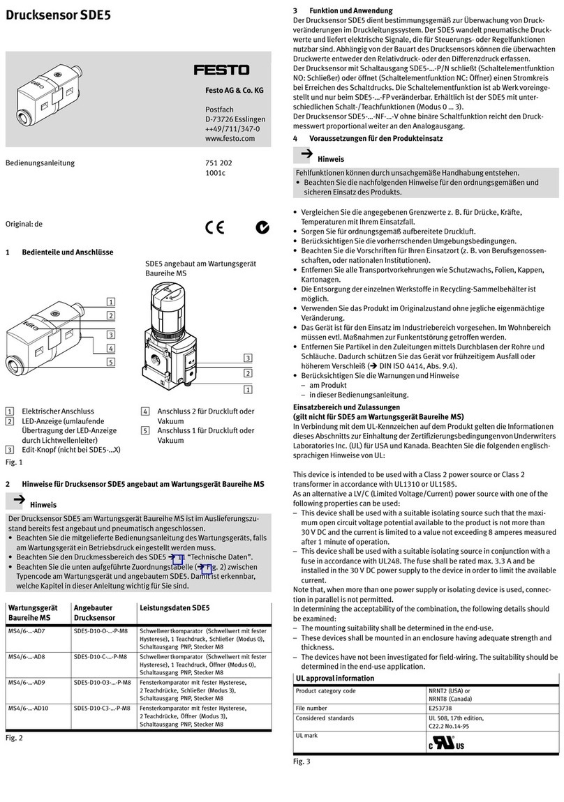 Festo SDE5 series User manual Festo SDE5 series User manual