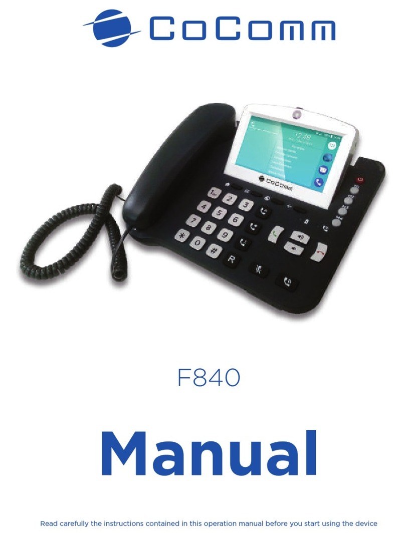 CoComm F840 manual