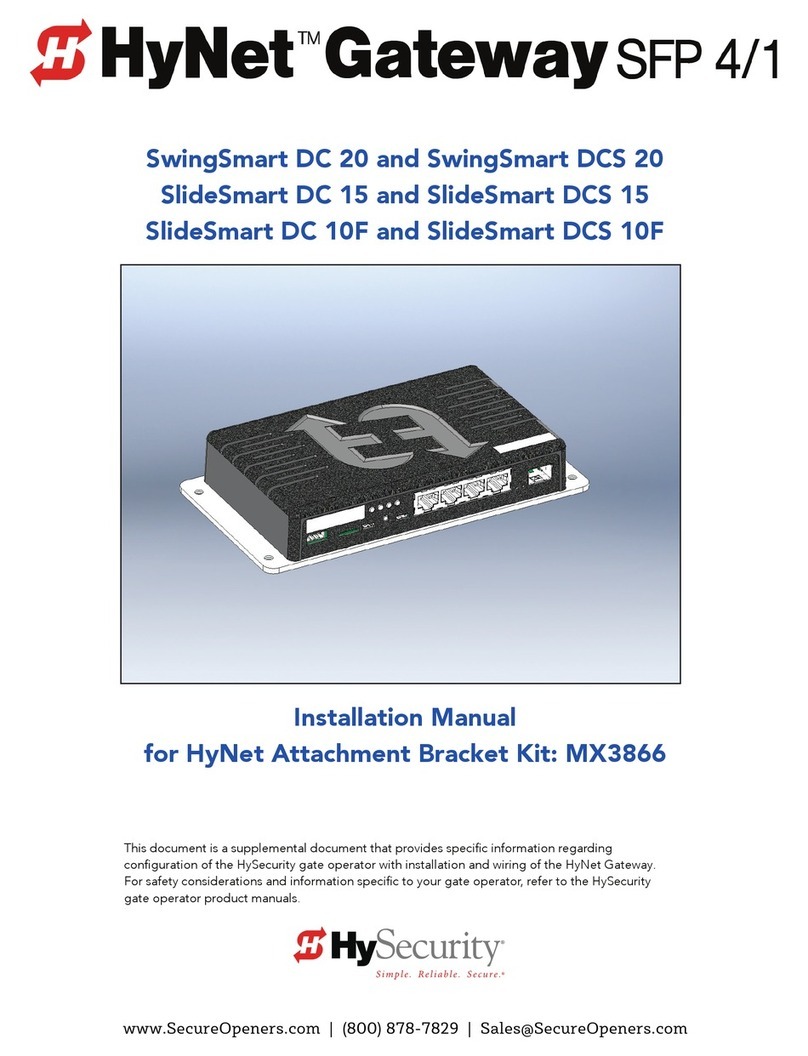 HySecurity HYNET SFP 4/1 installation manual