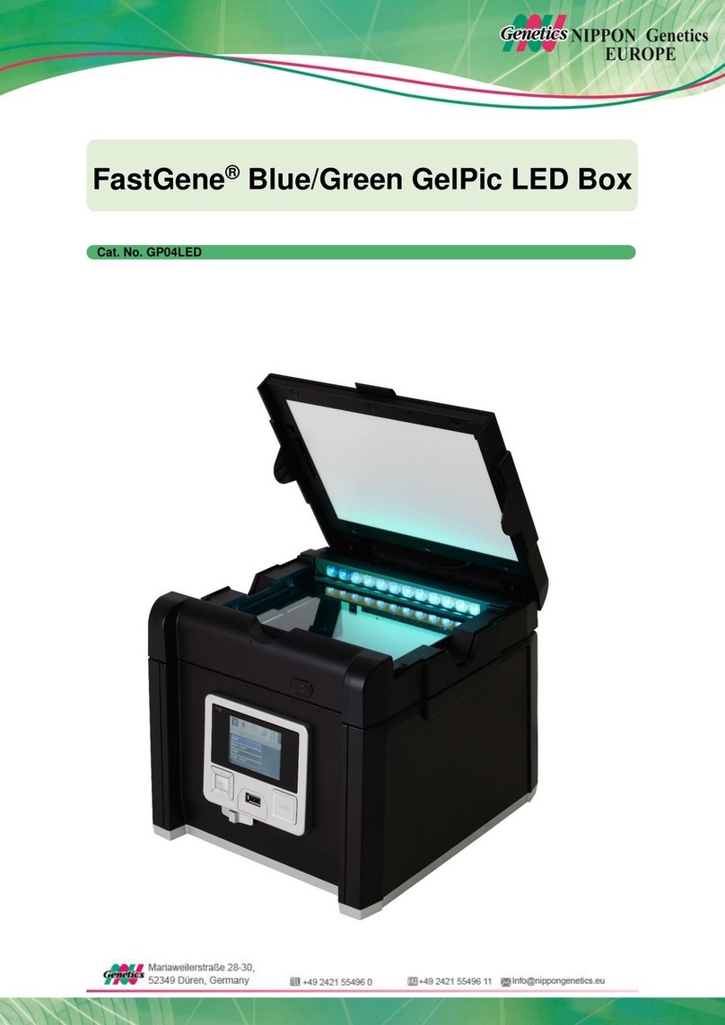 Nippon Genetics FastGene GelPic LED Box manual Nippon Genetics FastGene GelPic LED Box manual
